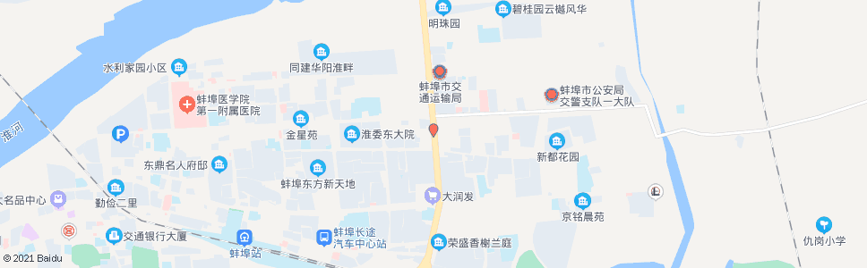 蚌埠解放路新淮路_公交站地图_蚌埠公交_妙搜公交查询2025