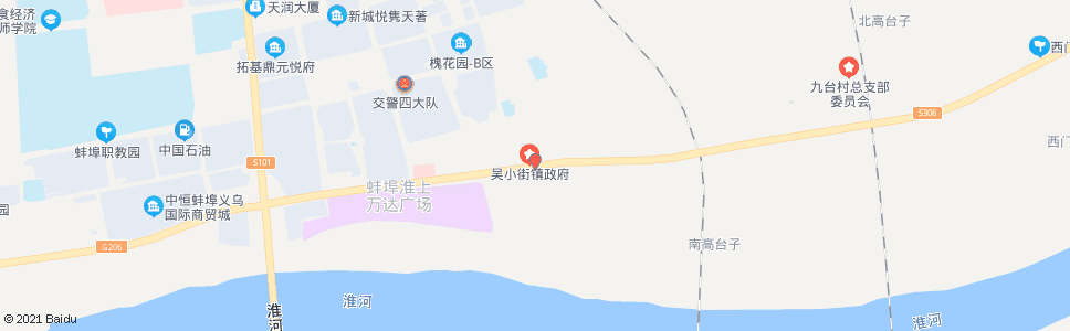 蚌埠吴小街镇政府_公交站地图_蚌埠公交_妙搜公交查询2025