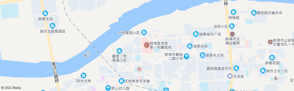 蚌埠肿瘤医院_公交站地图_蚌埠公交_妙搜公交查询2025