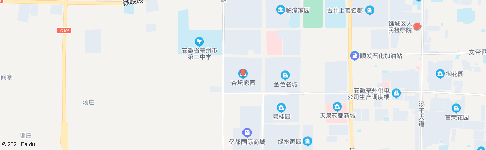 亳州杏坛家园_公交站地图_亳州公交_妙搜公交查询2025