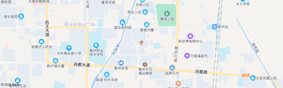 亳州市政府北门_公交站地图_亳州公交_妙搜公交查询2025