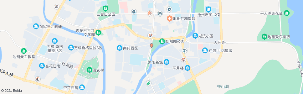 池州烟柳园(长江路商业街)_公交站地图_池州公交_妙搜公交查询2025