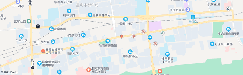 淮南街口_公交站地图_淮南公交_妙搜公交查询2024