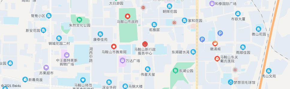 马鞍山行政服务中心_公交站地图_马鞍山公交_妙搜公交查询2025