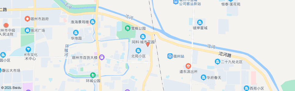 宿州北苑小区(东区)_公交站地图_宿州公交_妙搜公交查询2025