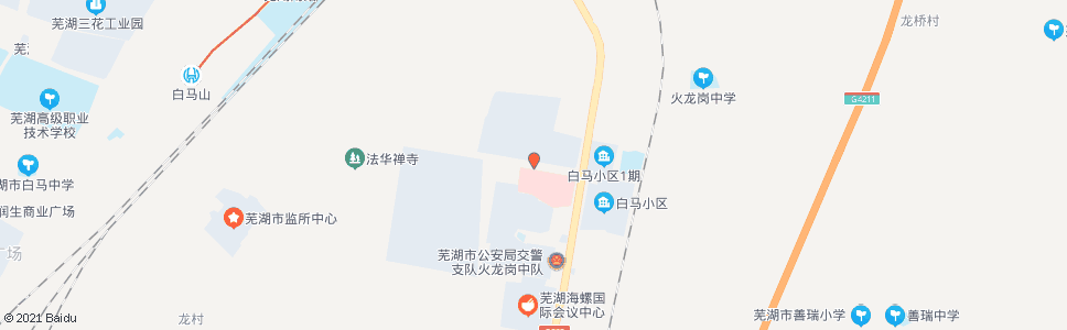 芜湖白马山路4号站_公交站地图_芜湖公交_妙搜公交查询2025