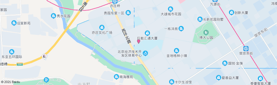 北京亦庄体育中心_公交站地图_北京公交_妙搜公交查询2025