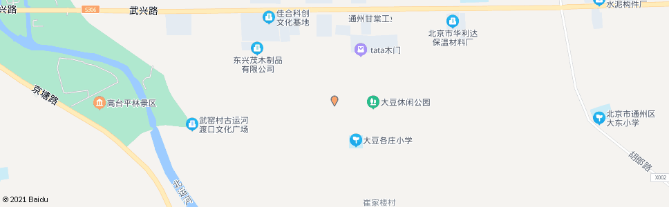 北京大豆各庄村_公交站地图_北京公交_妙搜公交查询2025