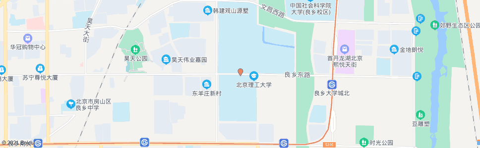 北京北京理工大学(良乡)_公交站地图_北京公交_妙搜公交查询2025