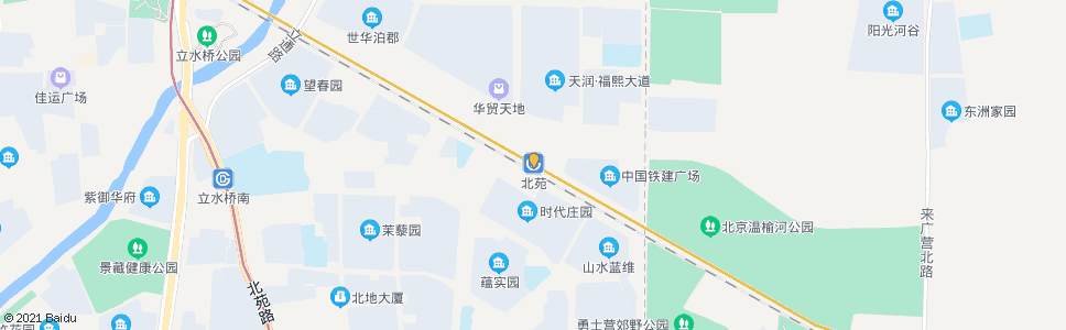 北京北苑村_公交站地图_北京公交_妙搜公交查询2025