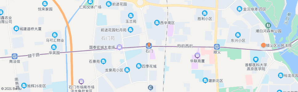 北京北石门_公交站地图_北京公交_妙搜公交查询2025