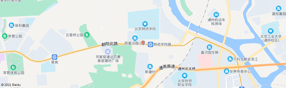 北京北京物资学院_公交站地图_北京公交_妙搜公交查询2025