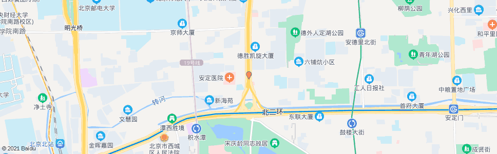 北京德胜门外_公交站地图_北京公交_妙搜公交查询2025