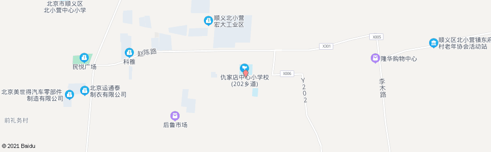 北京仇店中学_公交站地图_北京公交_妙搜公交查询2024