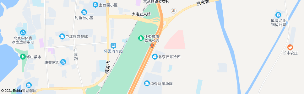 北京怀柔建材市场_公交站地图_北京公交_妙搜公交查询2024