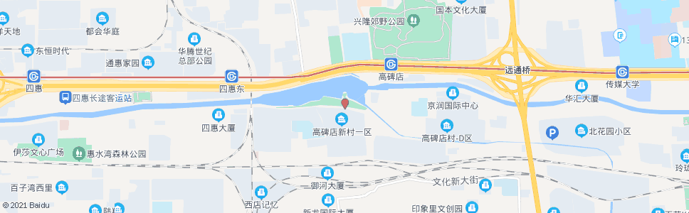 北京惠河南街东口_公交站地图_北京公交_妙搜公交查询2025