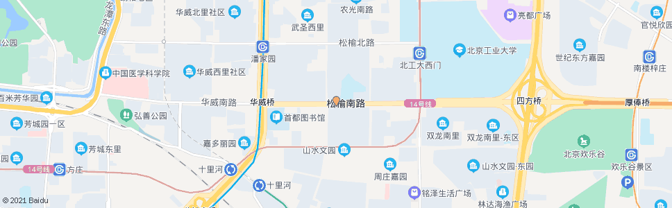 北京松榆里_公交站地图_北京公交_妙搜公交查询2024