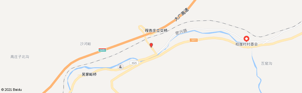 北京程各庄(密兴路旧线支线)_公交站地图_北京公交_妙搜公交查询2024