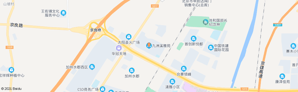 北京九州溪雅苑_公交站地图_北京公交_妙搜公交查询2025