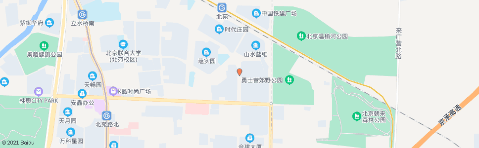 北京朝来家园西门_公交站地图_北京公交_妙搜公交查询2024