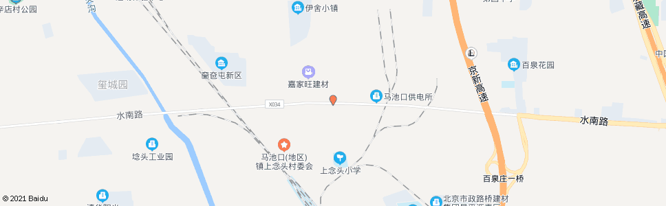 北京上念头村_公交站地图_北京公交_妙搜公交查询2025