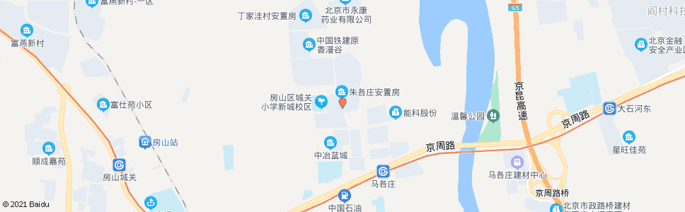 北京城关新城路口_公交站地图_北京公交_妙搜公交查询2025