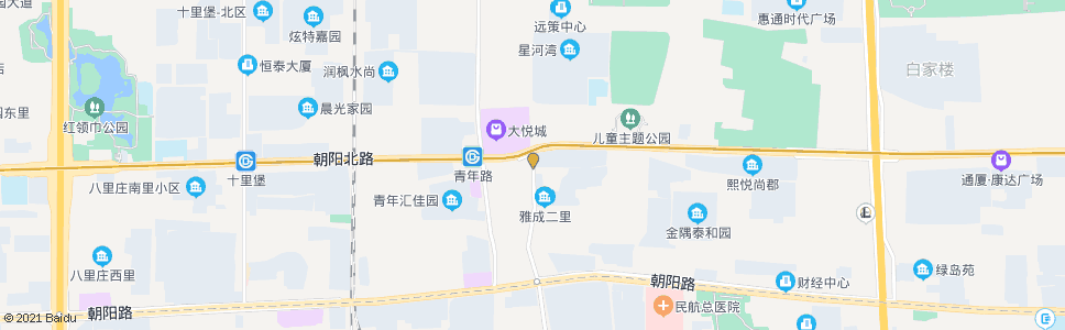 北京青年路小区南站_公交站地图_北京公交_妙搜公交查询2025