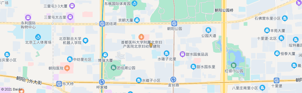 北京朝阳体育馆东门_公交站地图_北京公交_妙搜公交查询2025