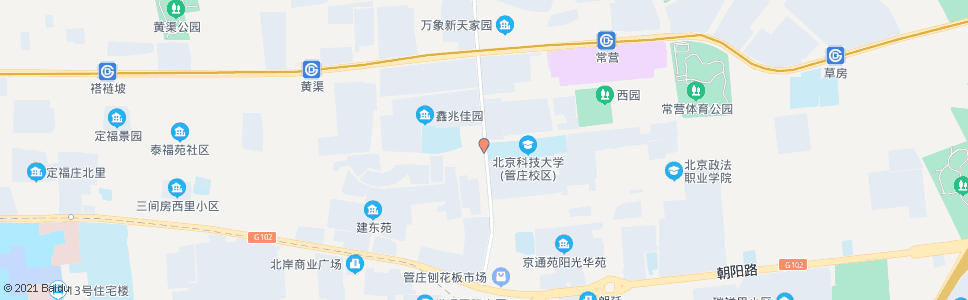 北京科技大学管庄校区_公交站地图_北京公交_妙搜公交查询2024