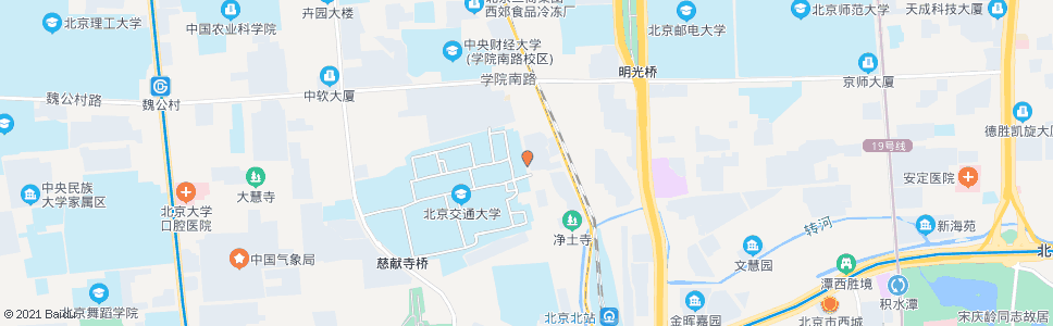 北京北京交通大学东门_公交站地图_北京公交_妙搜公交查询2025