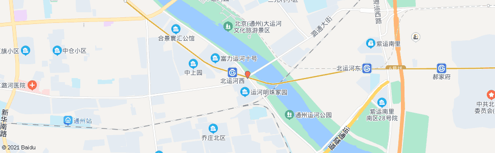 北京玉带河东街路口南_公交站地图_北京公交_妙搜公交查询2025