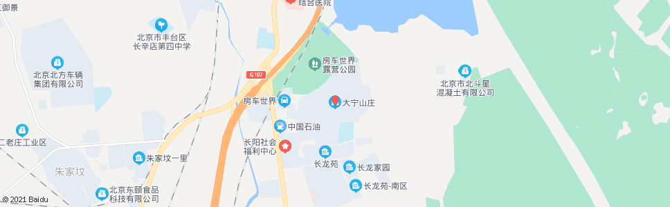 北京大宁山庄_公交站地图_北京公交_妙搜公交查询2025