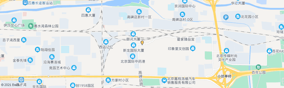 北京高碑店南_公交站地图_北京公交_妙搜公交查询2025