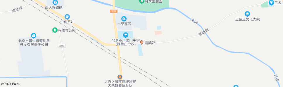 北京魏善庄小学_公交站地图_北京公交_妙搜公交查询2024