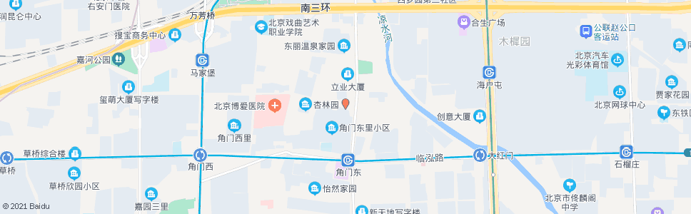 北京角门北路东口_公交站地图_北京公交_妙搜公交查询2024