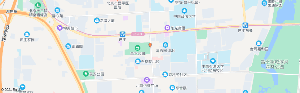 北京昌平中心公园东门_公交站地图_北京公交_妙搜公交查询2024