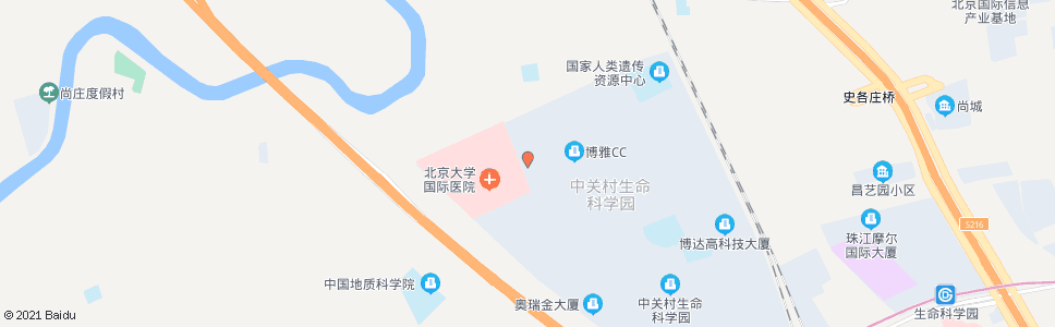 北京北大国际医院东门_公交站地图_北京公交_妙搜公交查询2024