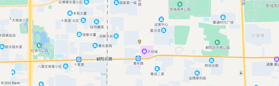 北京朝阳北路青年路口_公交站地图_北京公交_妙搜公交查询2025