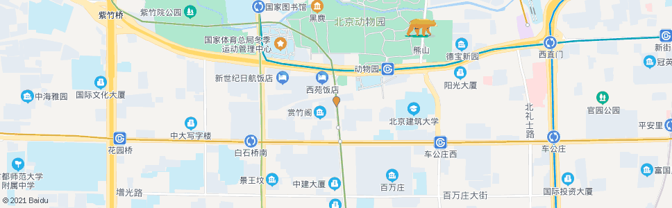 北京二里沟_公交站地图_北京公交_妙搜公交查询2024