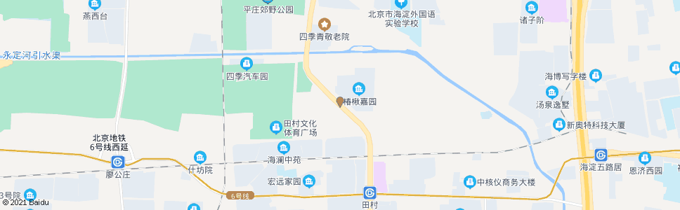 北京田村北路东口_公交站地图_北京公交_妙搜公交查询2024