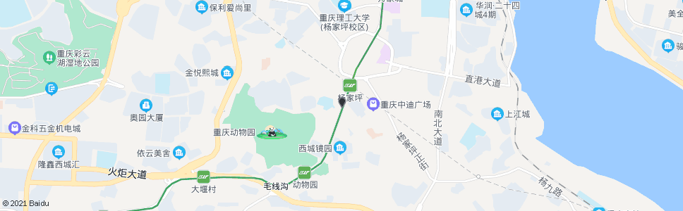 重庆杨家坪西郊_公交站地图_重庆公交_妙搜公交查询2024