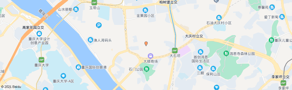 重庆大石坝八村_公交站地图_重庆公交_妙搜公交查询2025