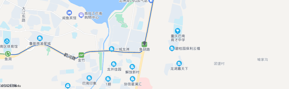 重庆轨道鱼胡路站_公交站地图_重庆公交_妙搜公交查询2025