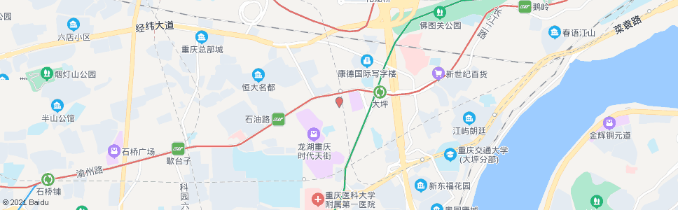 重庆大坪(七牌坊)_公交站地图_重庆公交_妙搜公交查询2025