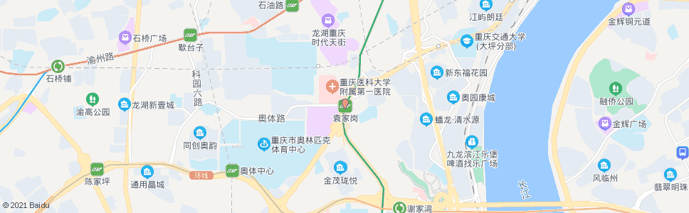 重庆袁家岗站_公交站地图_重庆公交_妙搜公交查询2024