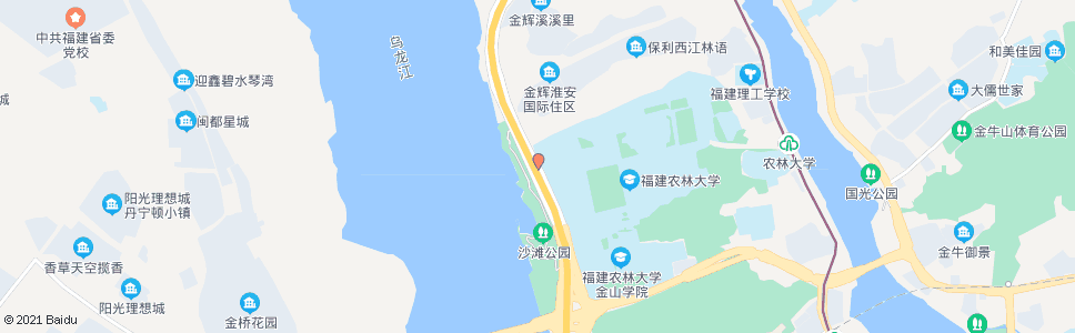 福州农林大学西门(沙滩公园)_公交站地图_福州公交_妙搜公交查询2025