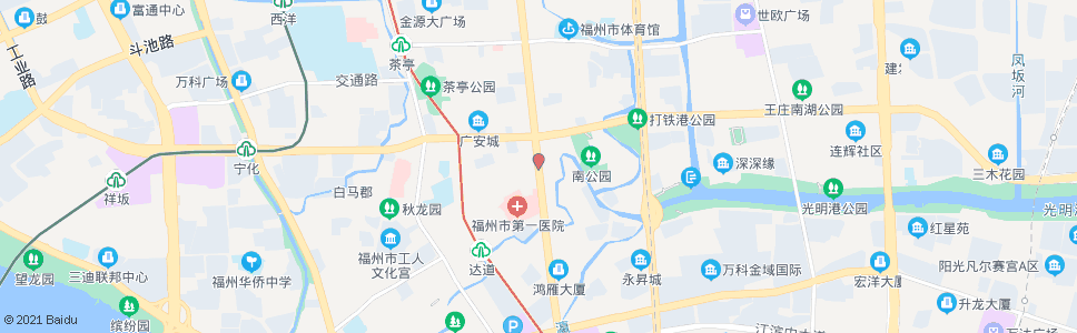 福州打铁垱(好又多联信店)_公交站地图_福州公交_妙搜公交查询2024