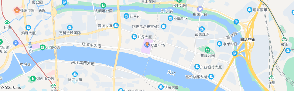 福州金融街万达广场(曙光路)_公交站地图_福州公交_妙搜公交查询2025