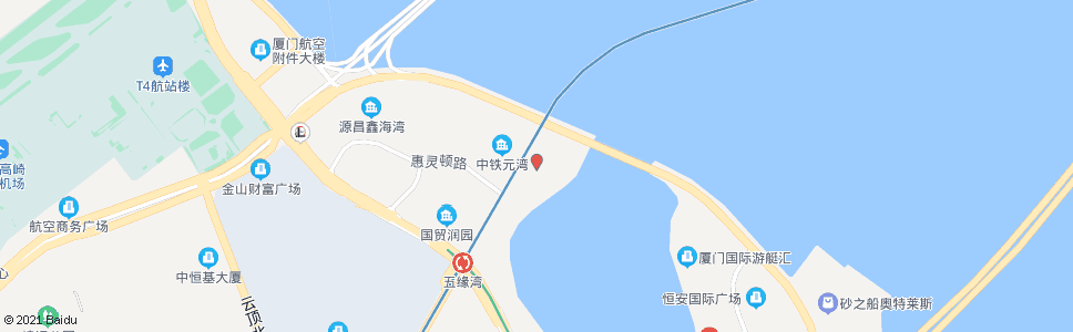 厦门禹洲大酒店_公交站地图_厦门公交_妙搜公交查询2024