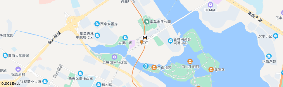 厦门集美市民广场_公交站地图_厦门公交_妙搜公交查询2024